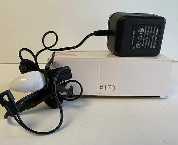 Department 56 Replacement Adapter 12V Ac 700Ma Black W/Bulb And Male Aux Clip< Replacement Parts